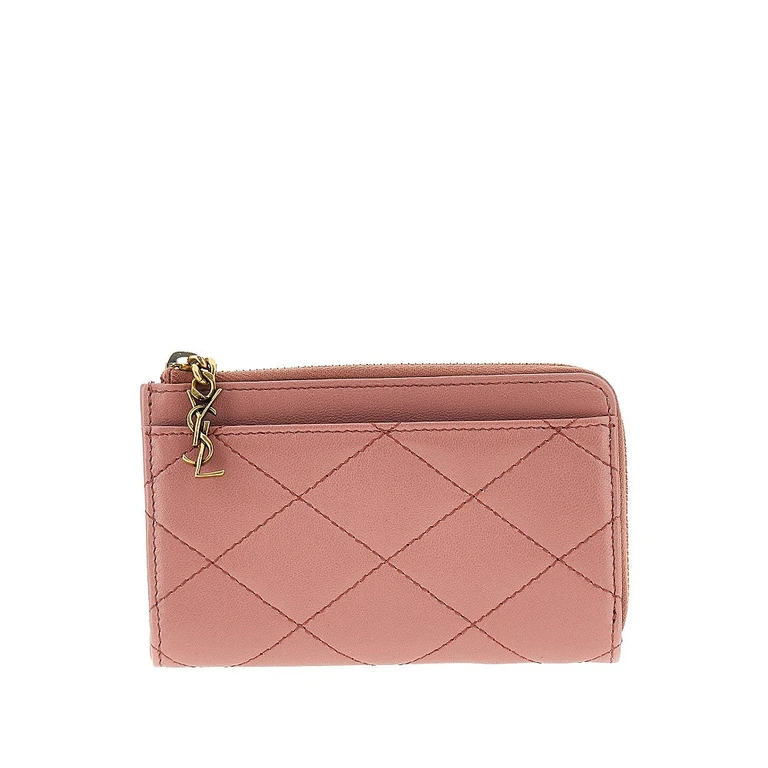 SAINT LAURENT 'Cassandre Bijou' leather card holder Woman One Size