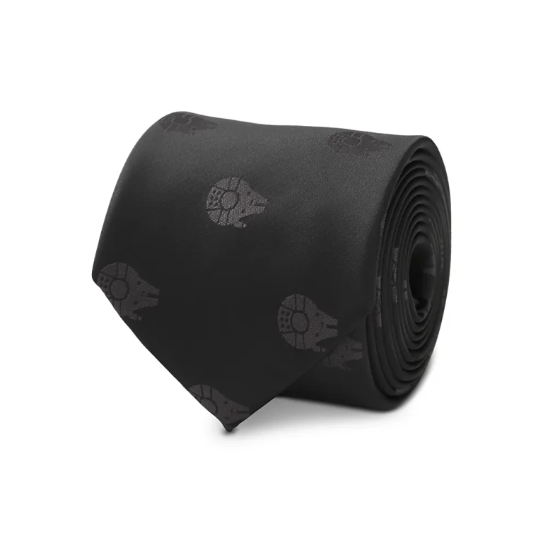 Cufflinks Inc Star Wars Millennium Falcon Black Tonal Tie