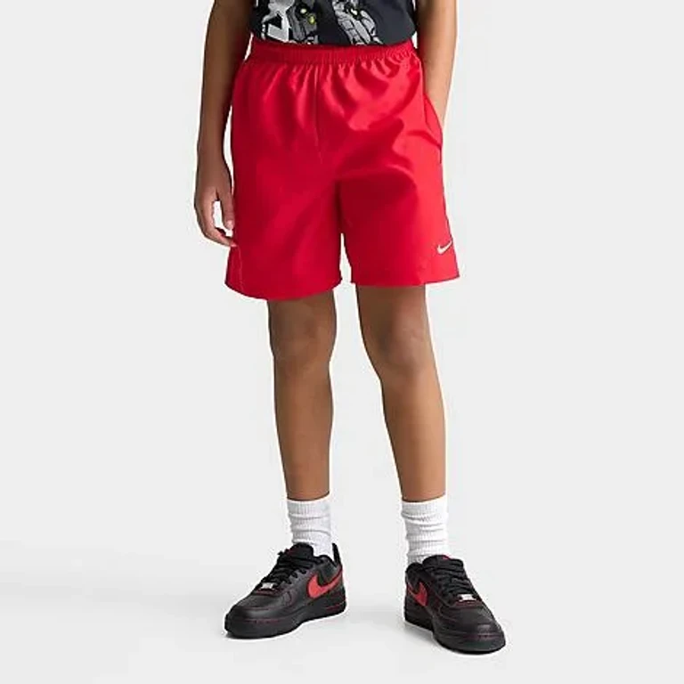 Nike Big Kids Multi Dri-FIT Training Shorts in University Red/White Size: Small