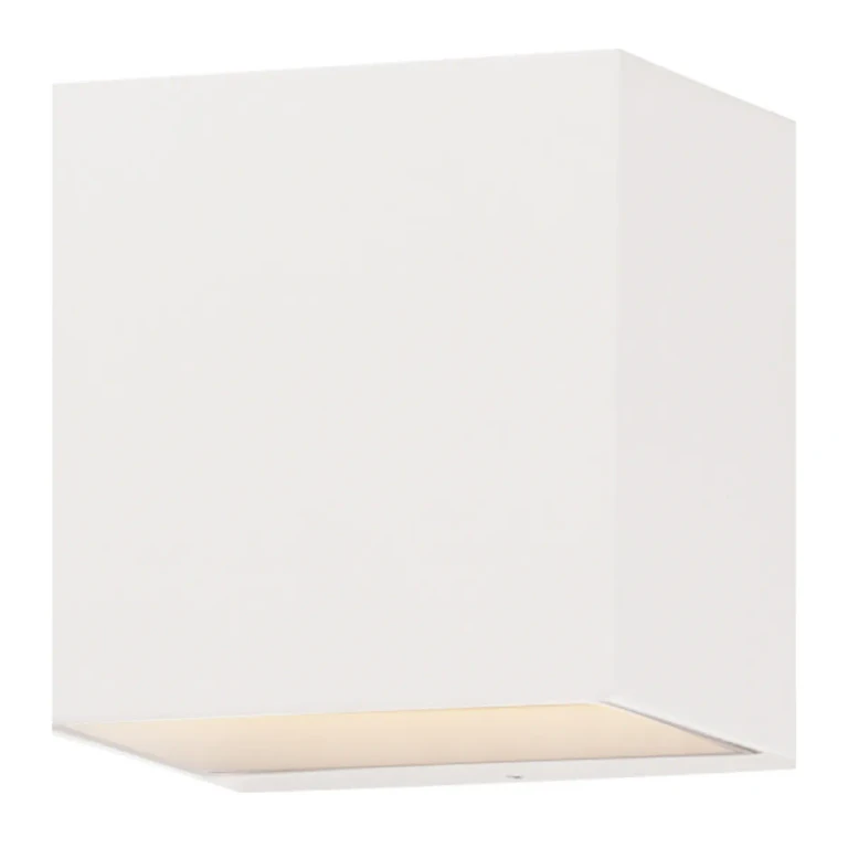 White LED Outdoor Wall Sconce from the Blok Collection