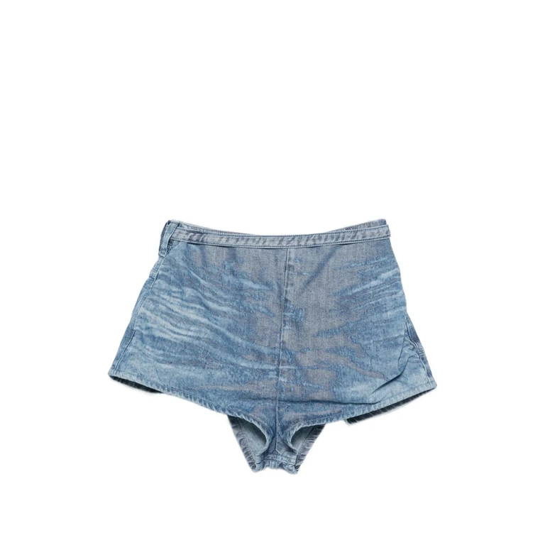 Diesel Shorts Clear Blue Cotton Polyester - Women