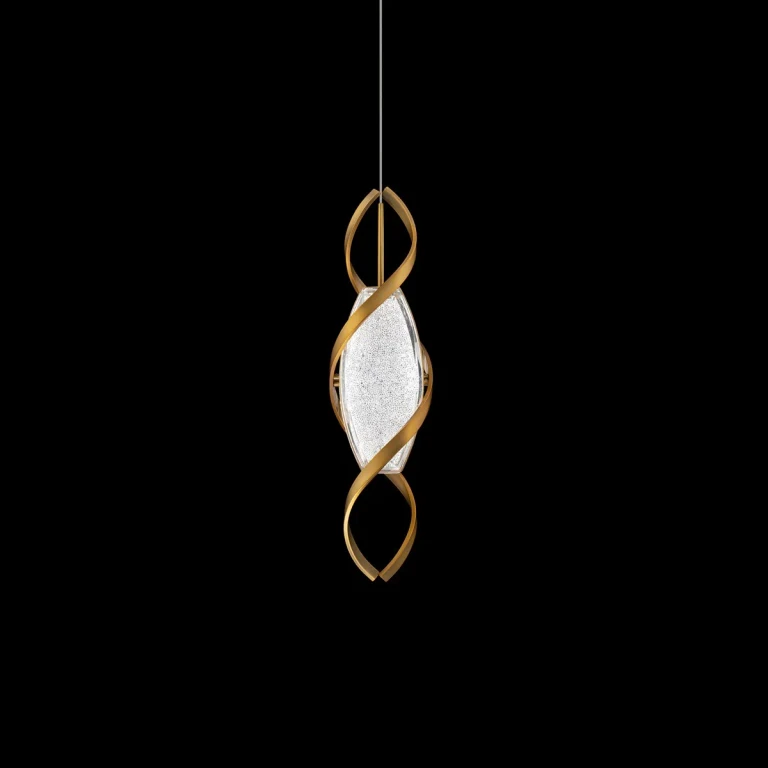 Brushed Nickel LED Mini Pendant from the Bijoux Collection
