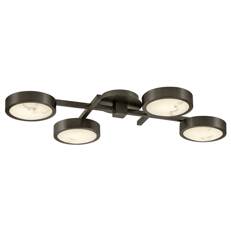 Black Oxide LED Flush Mount from the Cava Collection