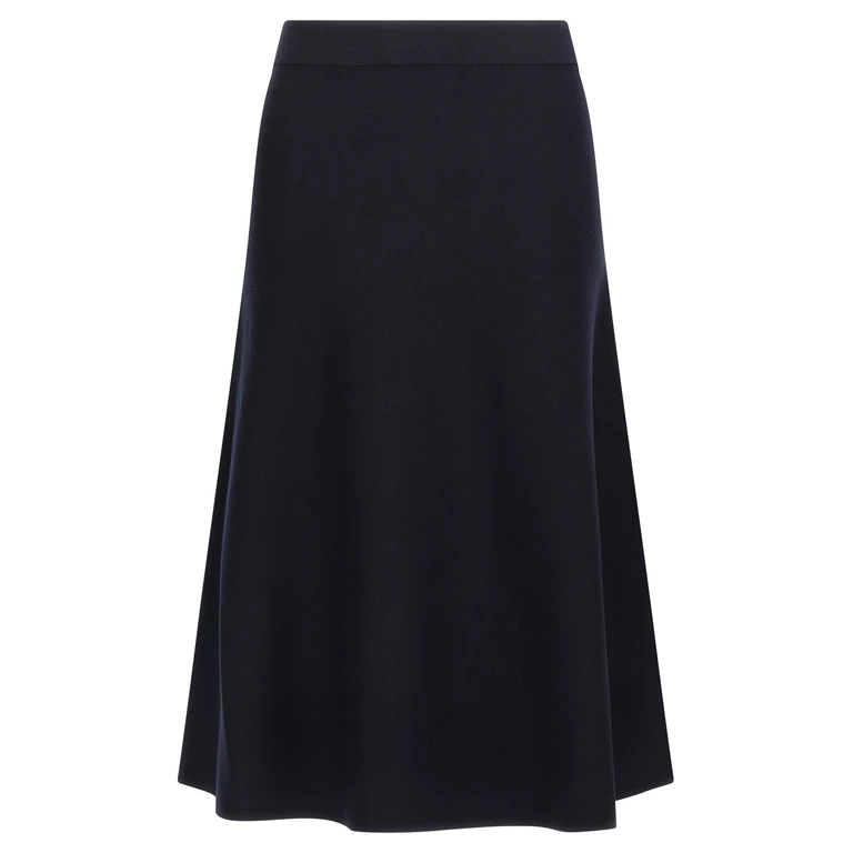 Max Mara Blue Viscose Midi Skirt - Women
