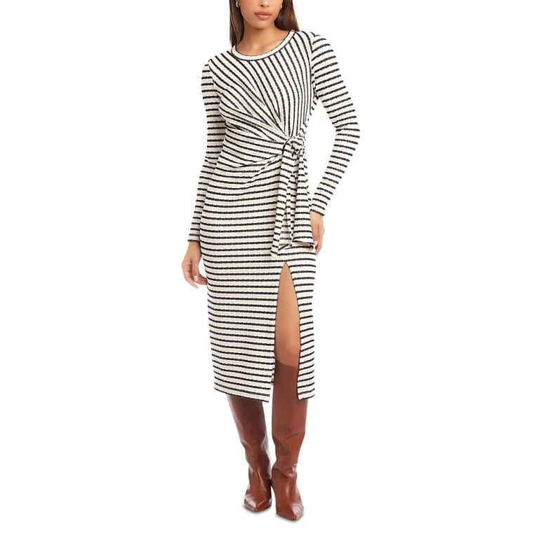 Fifteen Twenty Maddie Long Sleeve Midi Dress