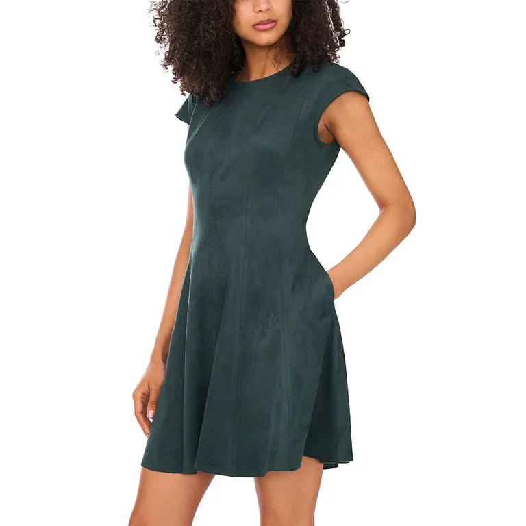 Vince Camuto Princess Seam Cap Sleeve Mini Dress