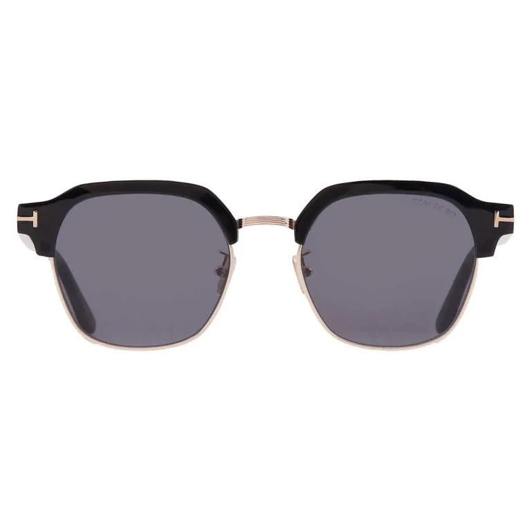 Tom Ford Smoke Square Sunglasses FT1166-K 01A 54