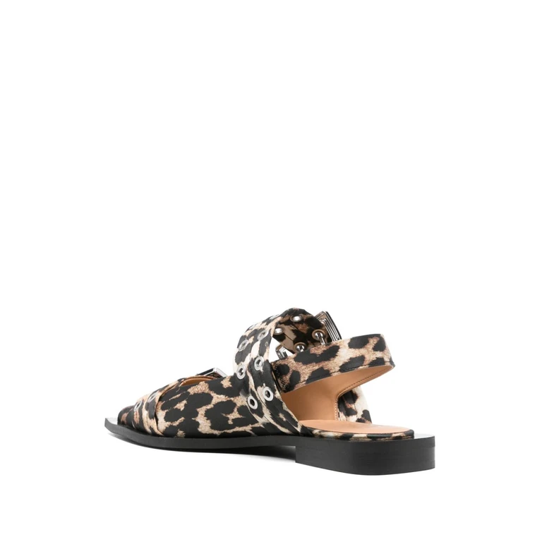 Flat shoes Brown Polyurethane Viscose - Women
