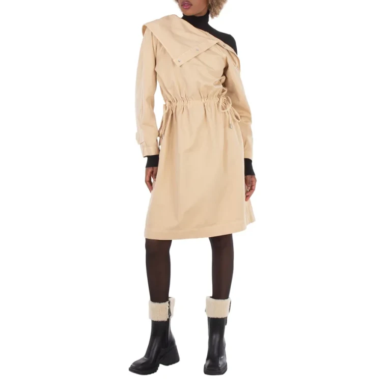 Burberry Stud-Detail Folded Midi Dress