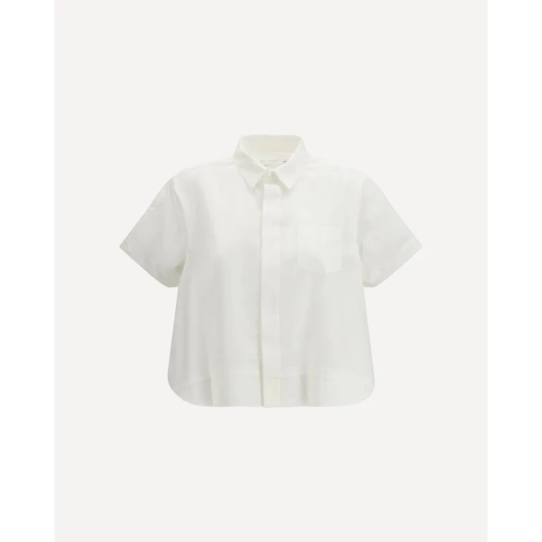 SACAI Cropped cotton Shirt Female 3