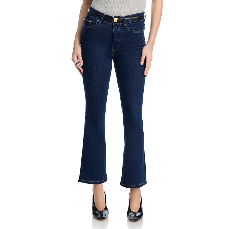 DL1961 Petite Bridget Boot High Rise Instasculpt Crop Jeans in Lunar Sky