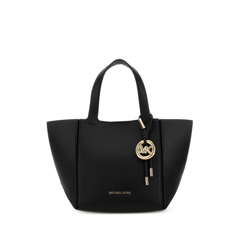 Michael Kors Black Leather Jordi Handbag