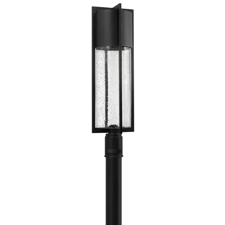 Black LED Post Top Pier Mount from the Shelter Collection