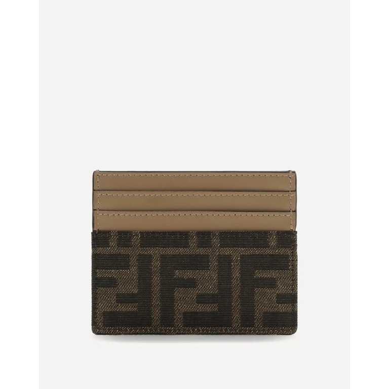 FENDI Card Holder with FF jacquard fabric Female UNI