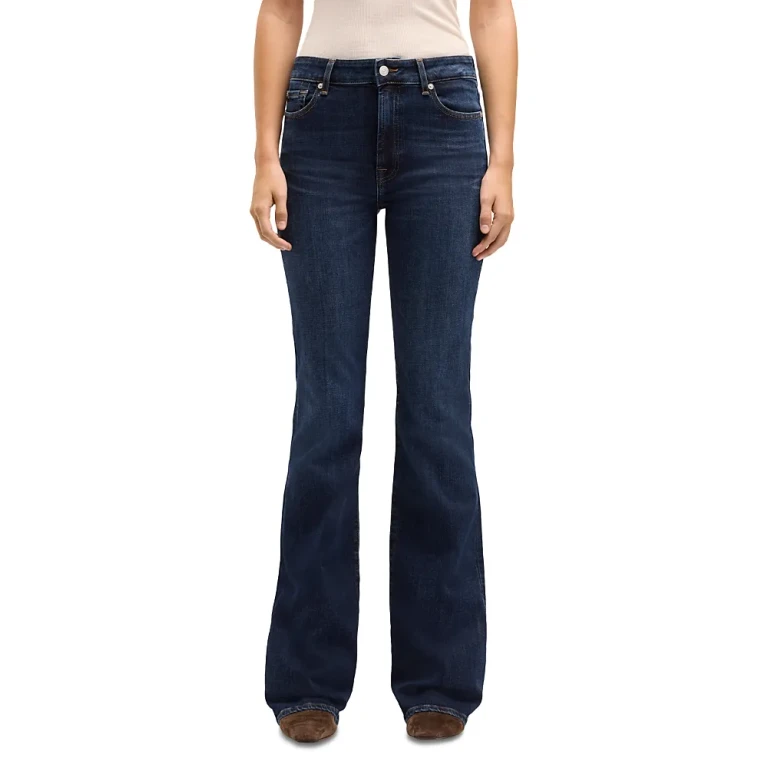 7 For All Mankind The Leggy Bootcut Jeans in Midnight Fade