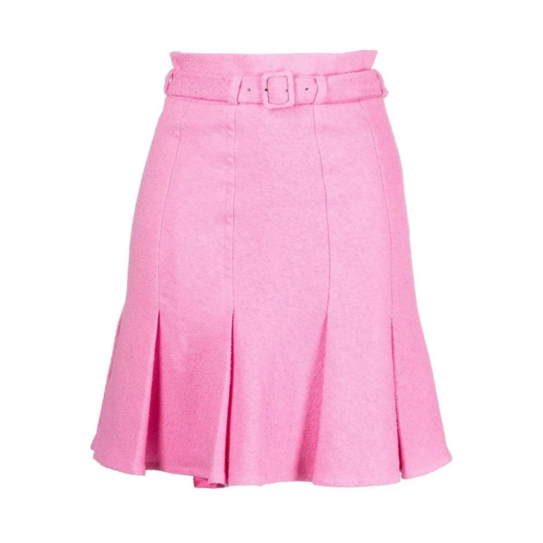 Patou Pink Bouclé Skirt