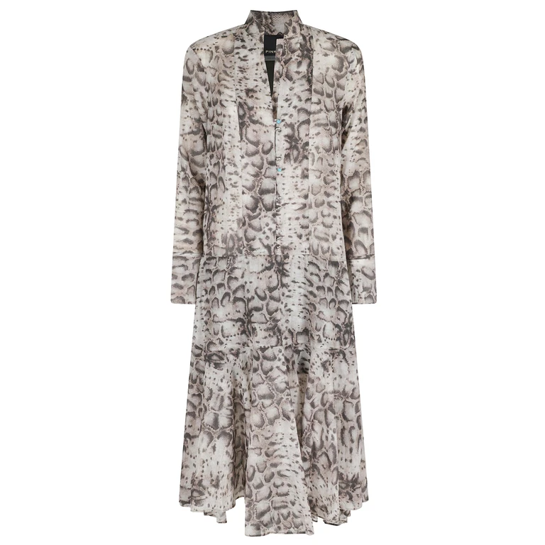 Pinko Bassano Abito Mussola Nude & Neutrals Cotone - Women