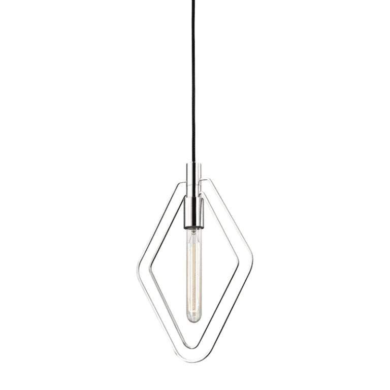 Masonville 15" Pendant Light in Polished Nickel