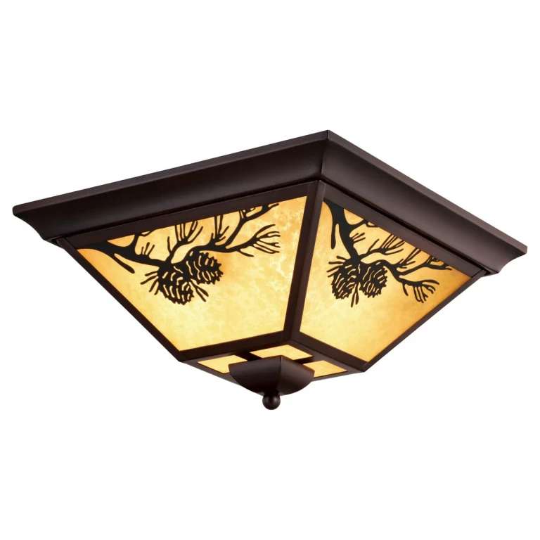 Warm Bronze Outdoor Flush Mount from the Douglas Collection