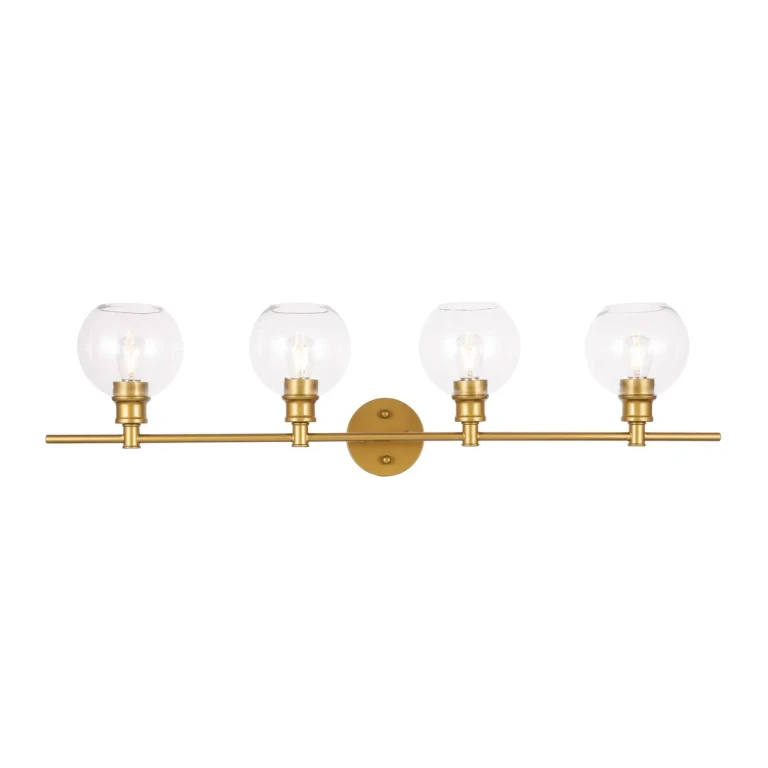 Brass Four Light Wall Sconce from the Collier Collection