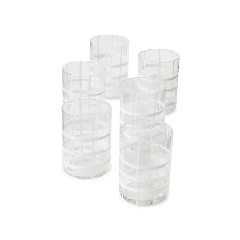 Zafferano Twiddle Tumbler Set of 6 Amber One Size