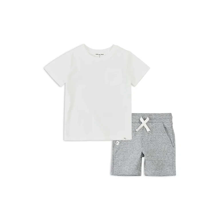 Miles The Label Boys' Miles Basics Tee & Shorts Set - Little Kid