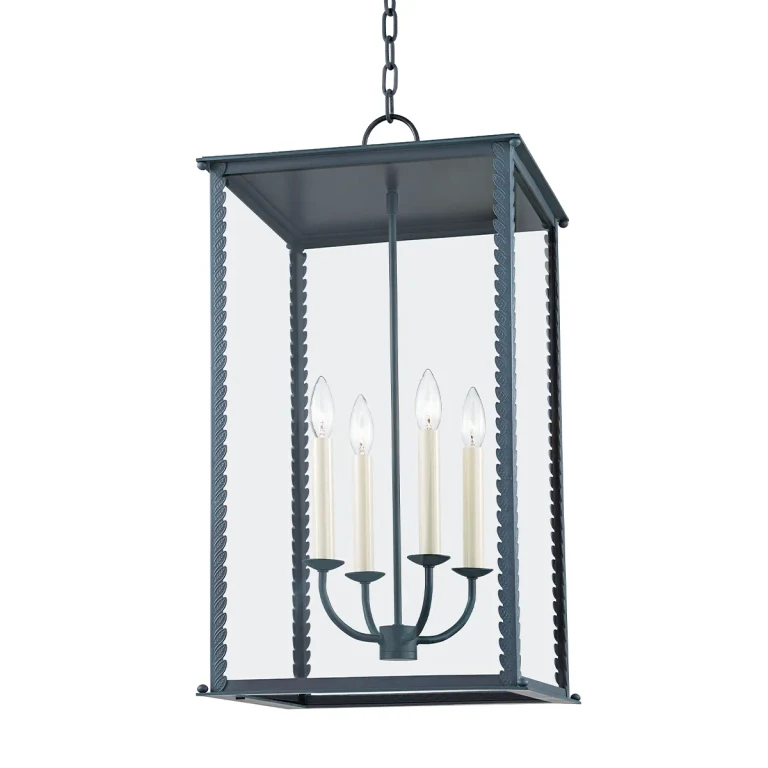 Zuma 4-Light Outdoor Lantern in Verdigris