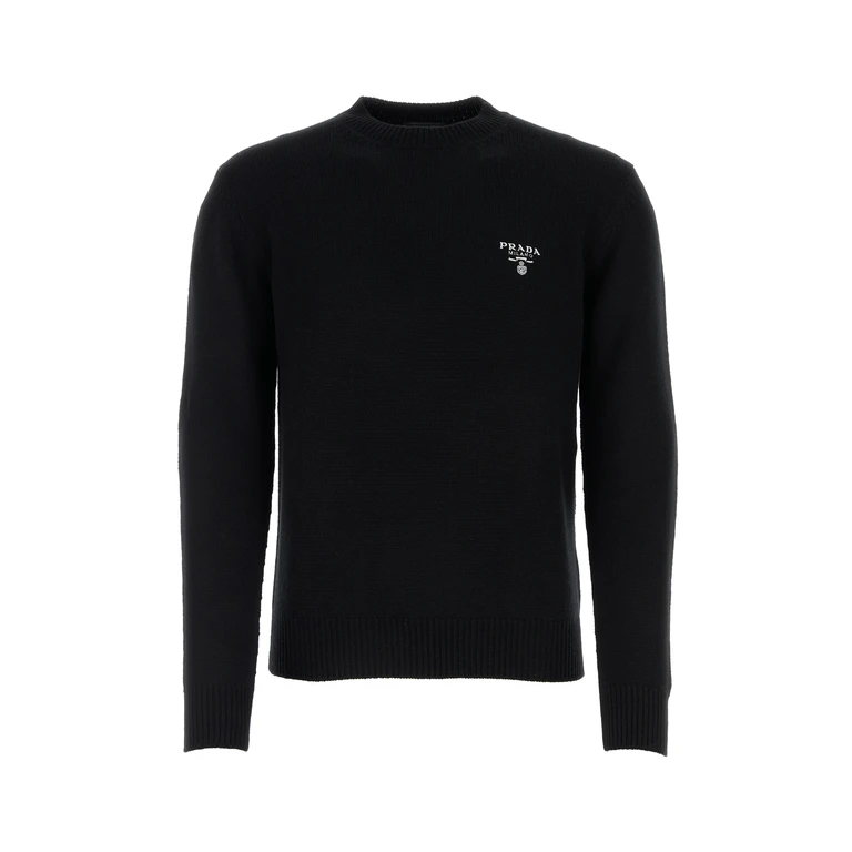 Prada Black Cashmere Sweater Nero Maglieria - Men