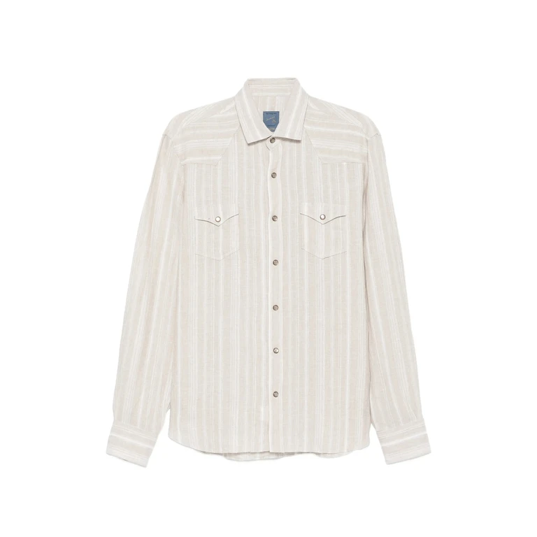 Barba Striped Flap-pockets Shirt