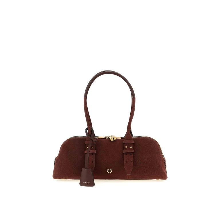 Pinko Sac Porté Épaule - Rouge Brun