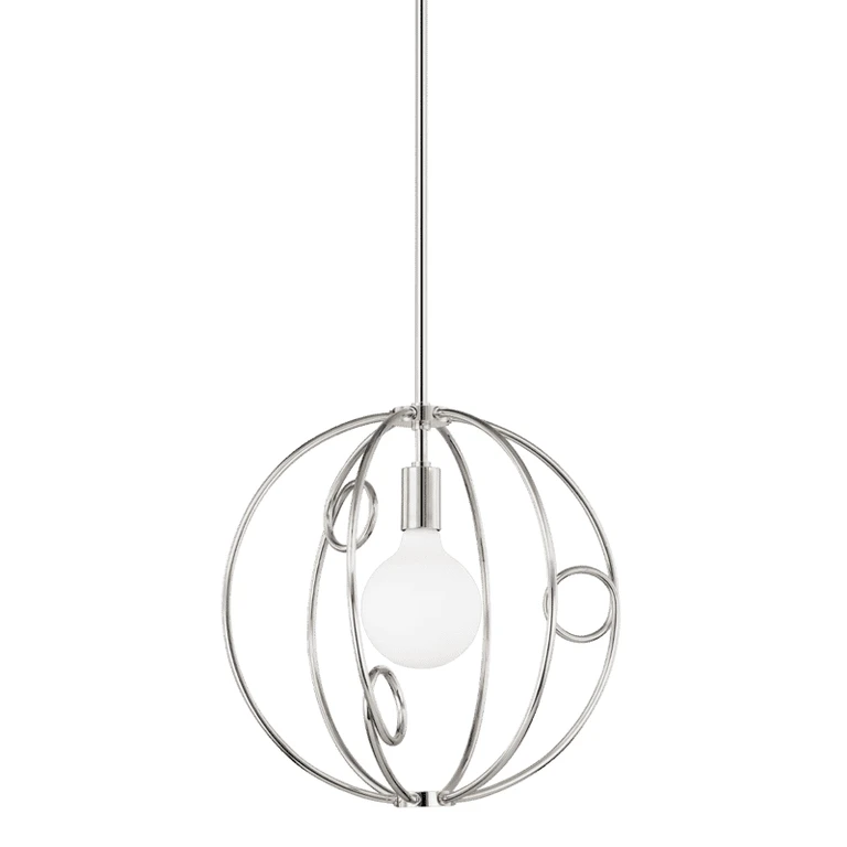 Mitzi Alanis Mini Pendant in Polished Nickel