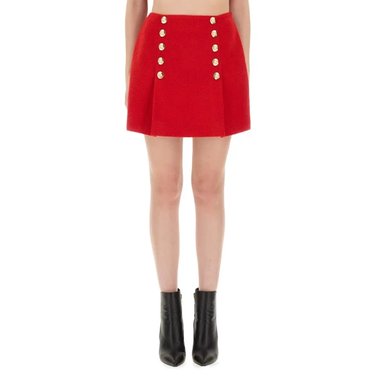 알렉산더 맥퀸 미니 스커트 - 블랙