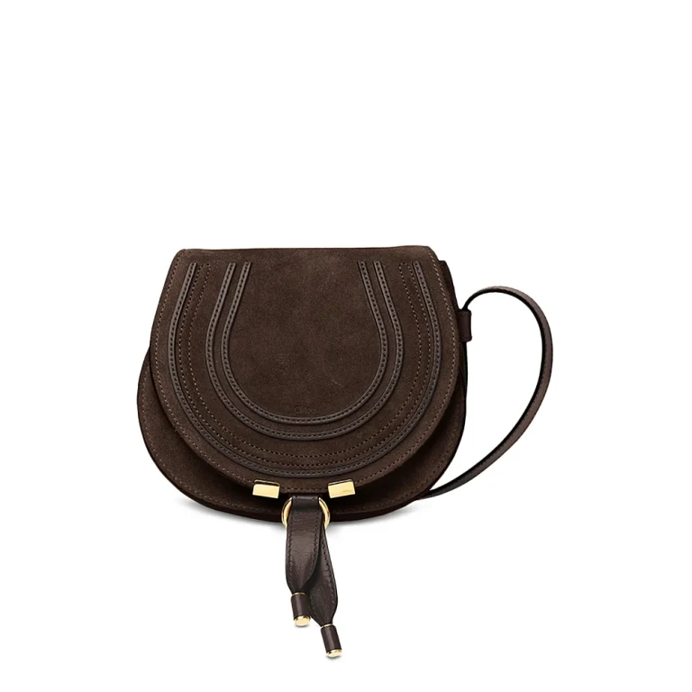 Chloe Marcie Small Suede Saddle Bag