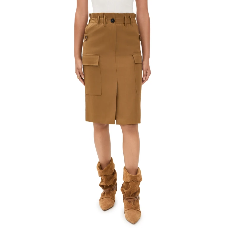 IRO Carrie Skirt Camel Naturel 38