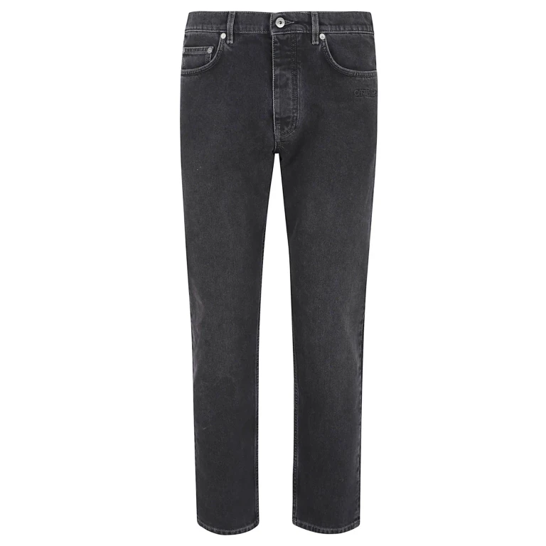 Off-White Script Logo Tapered Jeans Vintage