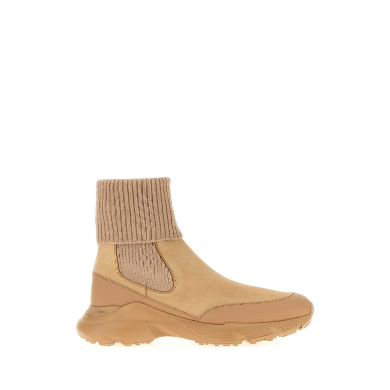 Tod's Beige Suede Ankle Boots
