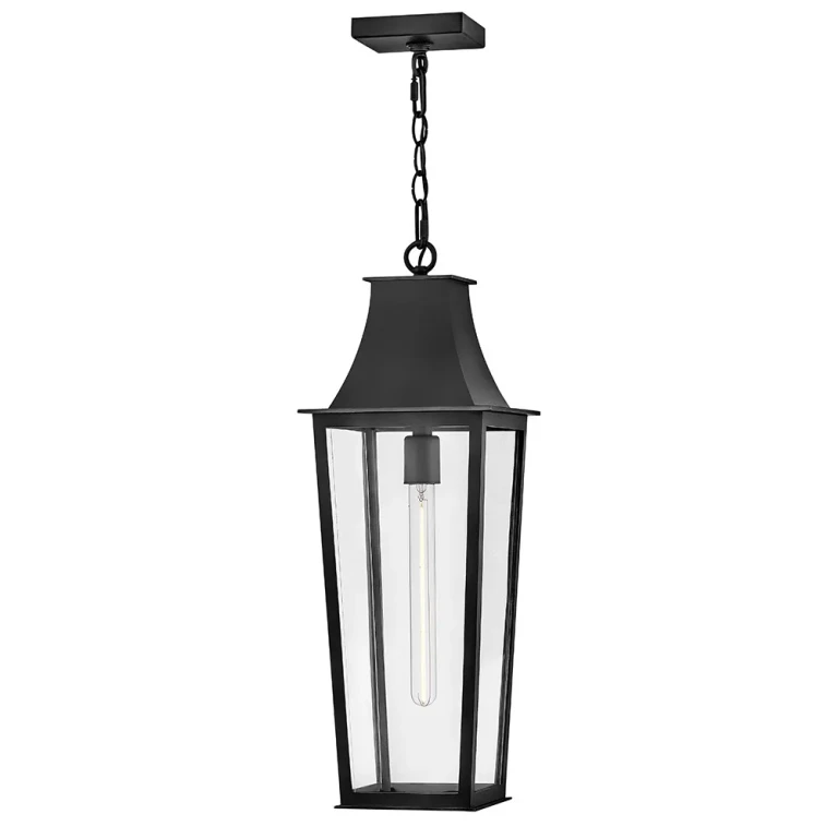 Black LED Hanging Lantern from the Georgetown Collection