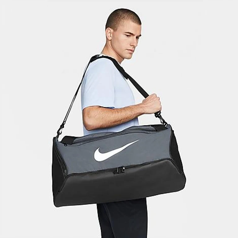Nike Brasilia 9.5 Training Duffel Bag (60L) in Iron Grey/Black/White