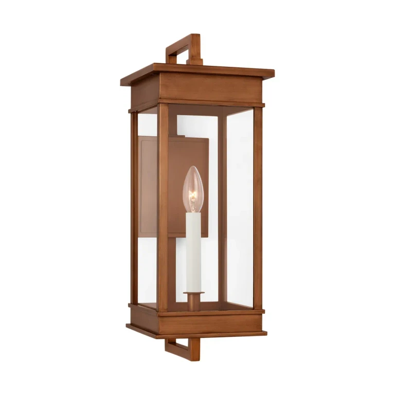 Natural Copper Wall Lantern from the Cupertino Collection