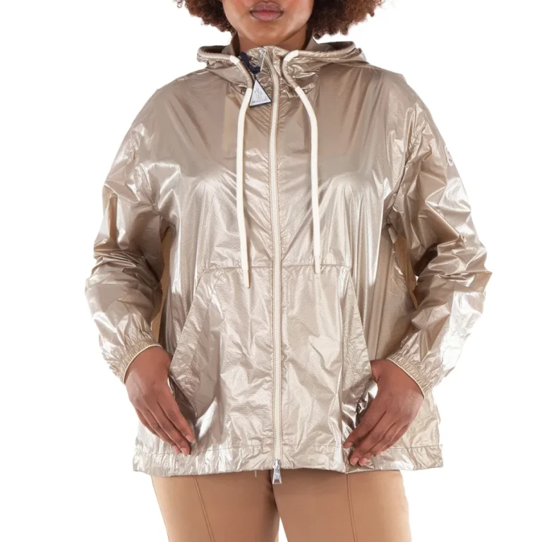 Moncler Metallic Drawstring Hood Jacket
