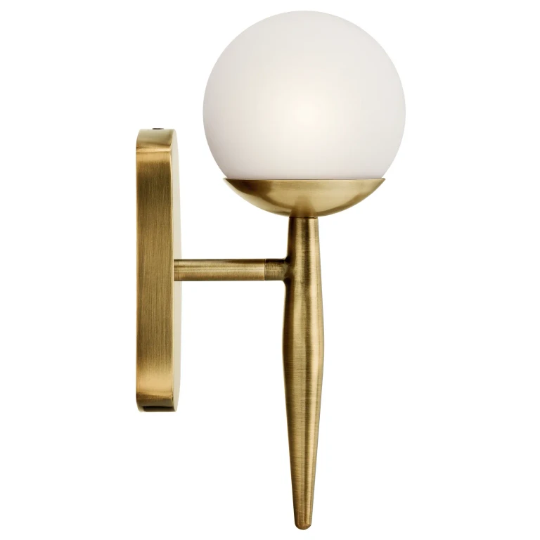 Jasper 1-Light Wall Sconce in Natural Brass