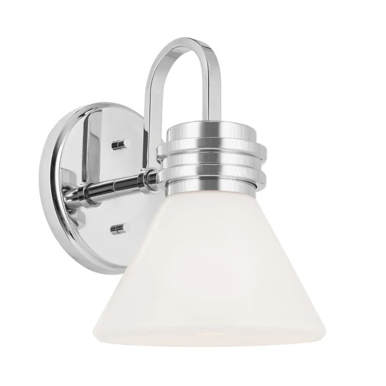 Chrome One Light Wall Sconce from the Farum Collection