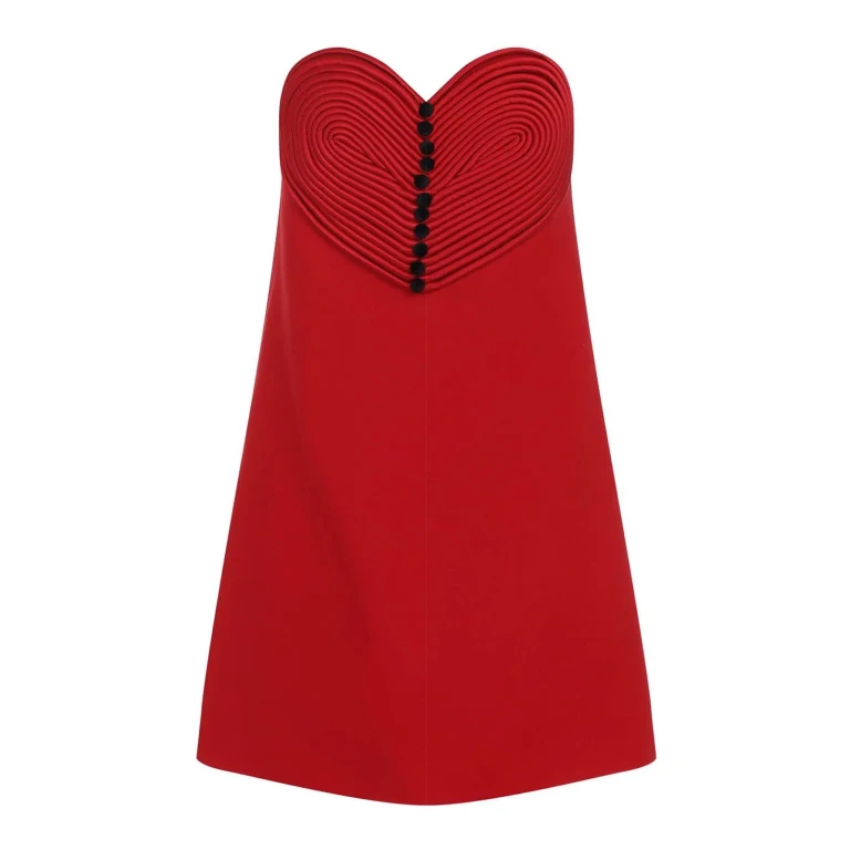 Valentino Robe Courte - Rouge