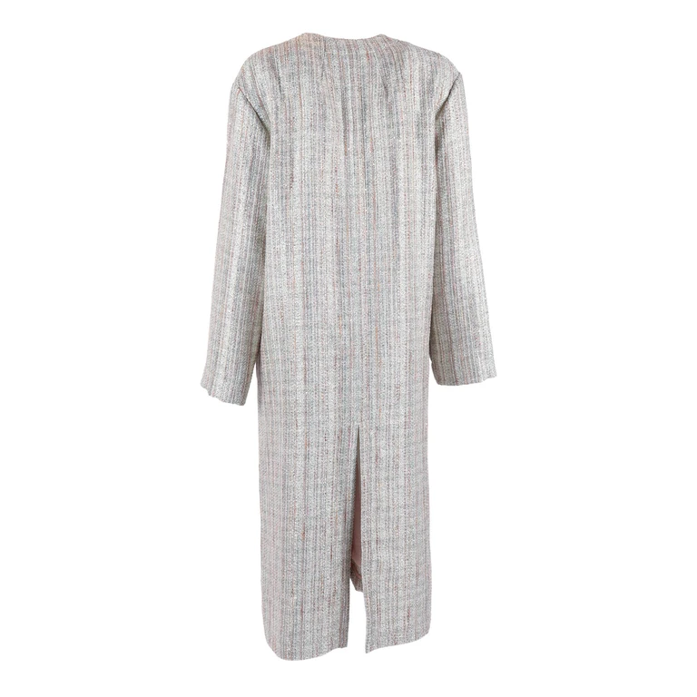 Forte Forte Light natt� lurex duster coat Silver - Women