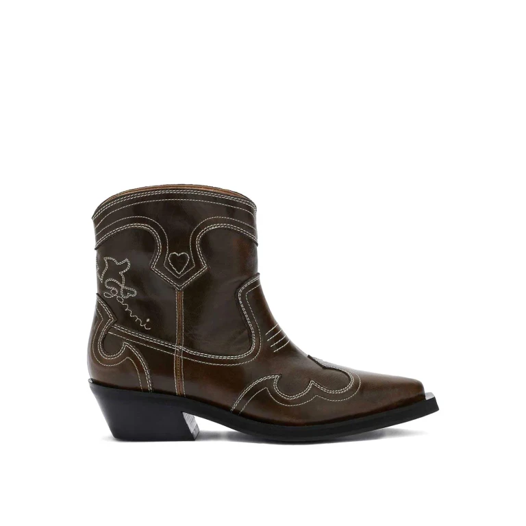 Ganni Bottes - Vert