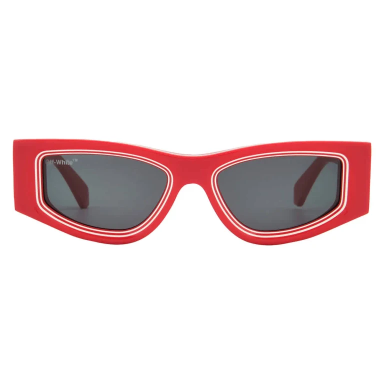 Off-White Andy Dark Grey Irregular Unisex Sunglasses OERI047 2507 57