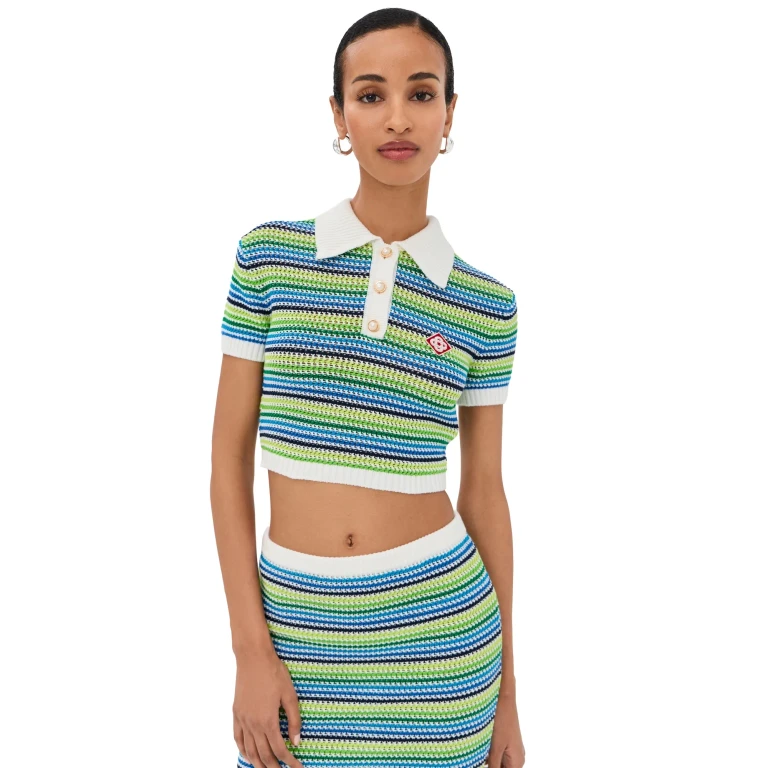 Casablanca Stripe Polo Shirt Stripe XS