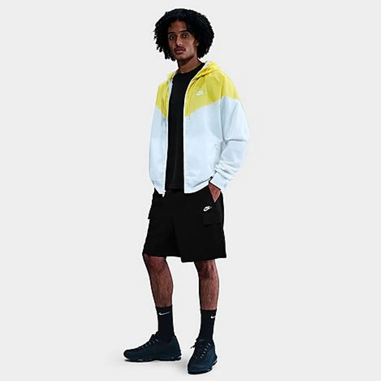 Nike Men's Sportswear Club Utility Shorts in Black/White Size: XS