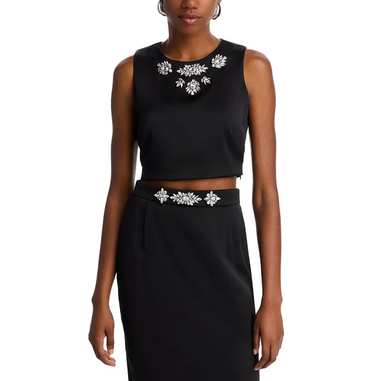 Generation Love Embellished Cropped Top
