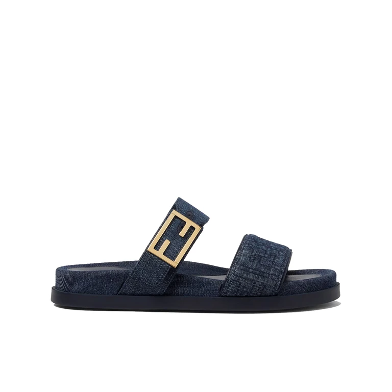 Fendi Feel Denim Blue Calzature - Women